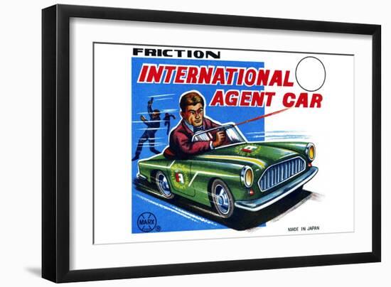 International Agent Car-null-Framed Art Print