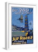 International Air Races Poster-Carl Dalter-Framed Premium Giclee Print