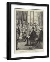 International Amenities, Afternoon Tea with the Youngest Son of the Amir of Afghanistan-Godefroy Durand-Framed Giclee Print