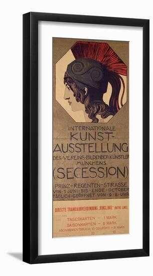 International Art Exhibition Poster-Franz von Stuck-Framed Giclee Print