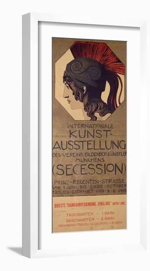 International Art Exhibition Poster-Franz von Stuck-Framed Giclee Print