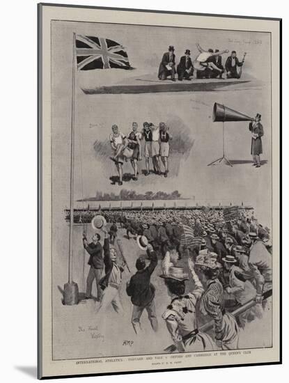 International Athletics, Harvard and Yale V Oxford and Cambridge at the Queen's Club-Henry Marriott Paget-Mounted Giclee Print