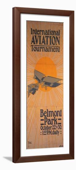 International Aviation Tournament At Belmont Park-T. Fries-Framed Art Print