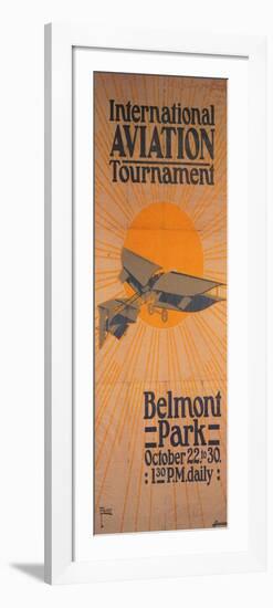 International Aviation Tournament At Belmont Park-T. Fries-Framed Premium Giclee Print