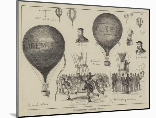 International Balloon Contest-null-Mounted Giclee Print