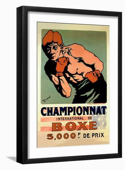 International Boxing Championship-null-Framed Art Print