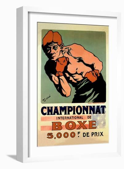 International Boxing Championship-null-Framed Art Print