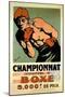International Boxing Championship-null-Mounted Art Print