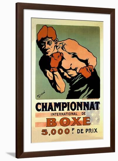 International Boxing Championship-null-Framed Art Print