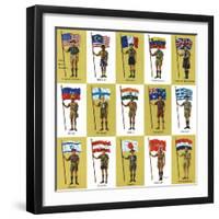 "International Boy Scouts," July 23, 1960-James Lewicki-Framed Giclee Print