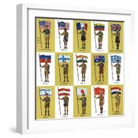 "International Boy Scouts," July 23, 1960-James Lewicki-Framed Giclee Print