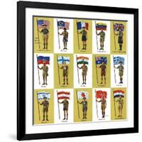 "International Boy Scouts," July 23, 1960-James Lewicki-Framed Giclee Print