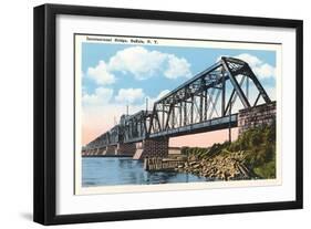 International Bridge, Buffalo-null-Framed Art Print