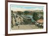 International Bridge, El Paso, Texas-null-Framed Premium Giclee Print