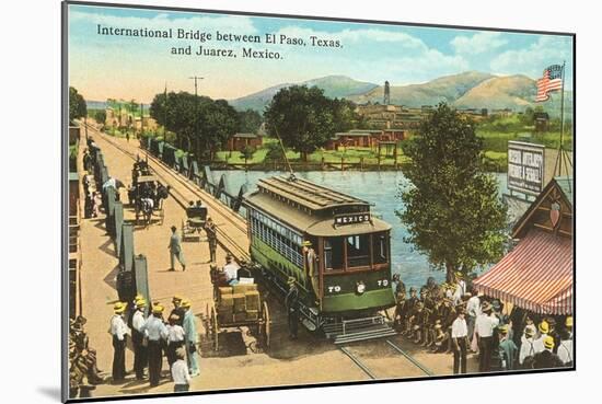 International Bridge, El Paso, Texas-null-Mounted Art Print