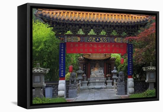 International Buddhist Temple, Richmond, Vancouver, British Columbia, Canada, North America-Richard Cummins-Framed Stretched Canvas