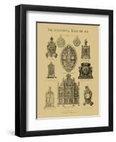 International Clocks-null-Framed Art Print