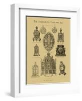 International Clocks-null-Framed Art Print