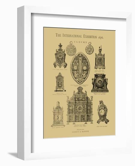 International Clocks-null-Framed Art Print