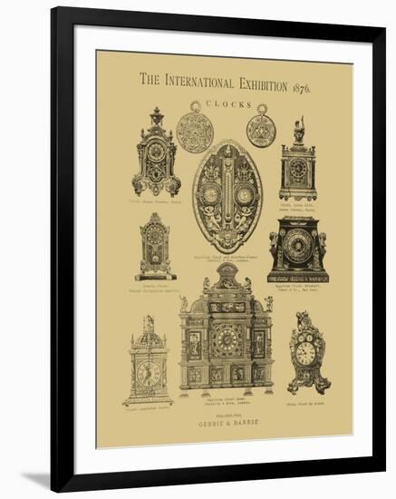 International Clocks-null-Framed Art Print