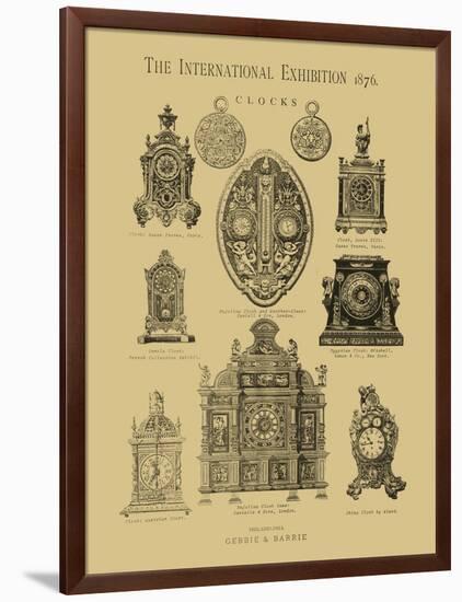 International Clocks-null-Framed Art Print