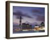 International Commerce Center (ICC) and Tsim Sha Tsui at Dusk, Kowloon, Hong Kong, China-Ian Trower-Framed Photographic Print