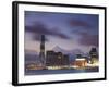 International Commerce Center (ICC) and Tsim Sha Tsui at Dusk, Kowloon, Hong Kong, China-Ian Trower-Framed Photographic Print