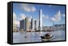 International Commerce Centre (Icc) and Yau Ma Tei Typhoon Shelter, West Kowloon, Hong Kong, China-Ian Trower-Framed Stretched Canvas