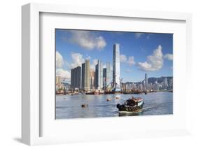 International Commerce Centre (Icc) and Yau Ma Tei Typhoon Shelter, West Kowloon, Hong Kong, China-Ian Trower-Framed Photographic Print