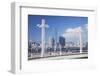 International Commerce Centre (Icc) from Sun Yat Sen Memorial Park, Hong Kong, China, Asia-Ian Trower-Framed Photographic Print