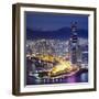 International Commerce Centre in West-Kowloon, Hong Kong, China-Jan Christopher Becke-Framed Photographic Print