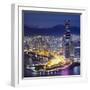 International Commerce Centre in West-Kowloon, Hong Kong, China-Jan Christopher Becke-Framed Photographic Print