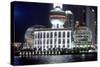 International Convention Centre at Night, Shanghai, China-Dallas and John Heaton-Stretched Canvas