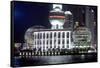 International Convention Centre at Night, Shanghai, China-Dallas and John Heaton-Framed Stretched Canvas
