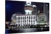 International Convention Centre at Night, Shanghai, China-Dallas and John Heaton-Stretched Canvas