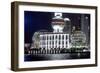 International Convention Centre at Night, Shanghai, China-Dallas and John Heaton-Framed Photographic Print