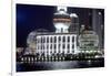 International Convention Centre at Night, Shanghai, China-Dallas and John Heaton-Framed Photographic Print