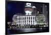 International Convention Centre at Night, Shanghai, China-Dallas and John Heaton-Framed Photographic Print