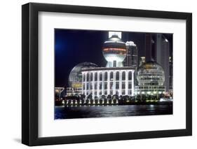 International Convention Centre at Night, Shanghai, China-Dallas and John Heaton-Framed Photographic Print