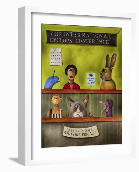 International Cyclops Convention-Leah Saulnier-Framed Giclee Print