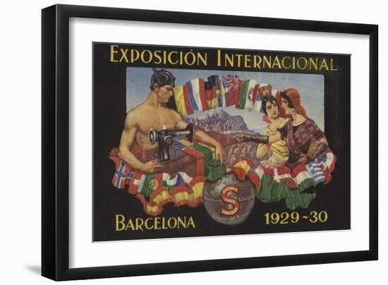 International Exposition, Barcelona, 1929-null-Framed Giclee Print