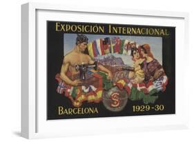 International Exposition, Barcelona, 1929-null-Framed Giclee Print