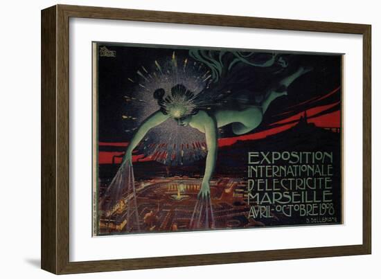 International Exposition of Electricity, Marseille, 1908-David Dellepiane-Framed Premium Giclee Print