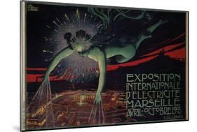 International Exposition of Electricity, Marseille, 1908-David Dellepiane-Mounted Premium Giclee Print