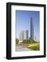 International Finance Centre and Skyscrapers in Zhujiang New Town-Ian Trower-Framed Photographic Print