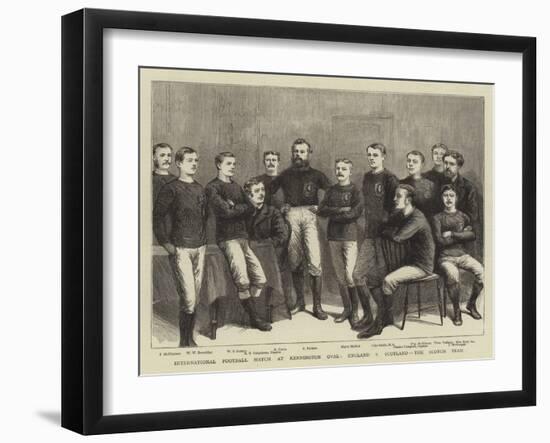 International Football Match at Kennington Oval, England V Scotland, the Scotch Team-null-Framed Giclee Print