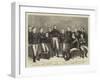 International Football Match at Kennington Oval, England V Scotland, the Scotch Team-null-Framed Giclee Print