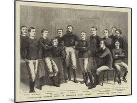 International Football Match at Kennington Oval, England V Scotland, the Scotch Team-null-Mounted Giclee Print