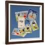 International Football Whist, Boxed Card Game, 1950S-null-Framed Giclee Print