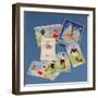 International Football Whist, Boxed Card Game, 1950S-null-Framed Giclee Print